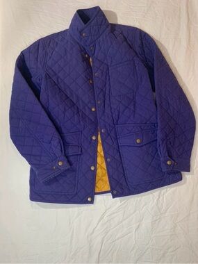 Quilted‎ Women’s Jacket in Purple with Contrasting Lining-Vintage
